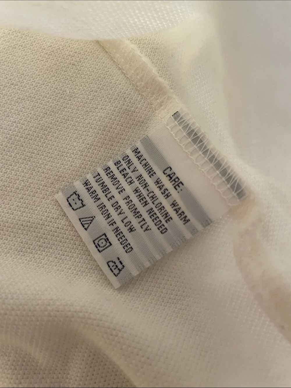 Ralph Lauren White Polo with Green Ribbed Neck